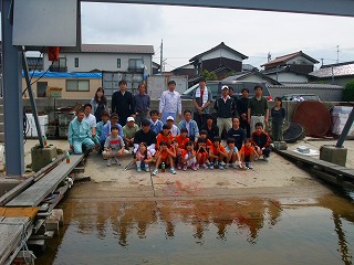 アマモ種子採取