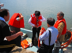 沖縄県から中海視察へ