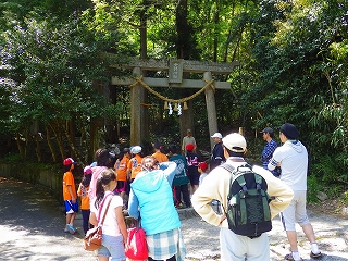 GreenGiftプロジェクト 金持神社参拝