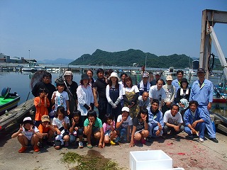 アマモ種子採取